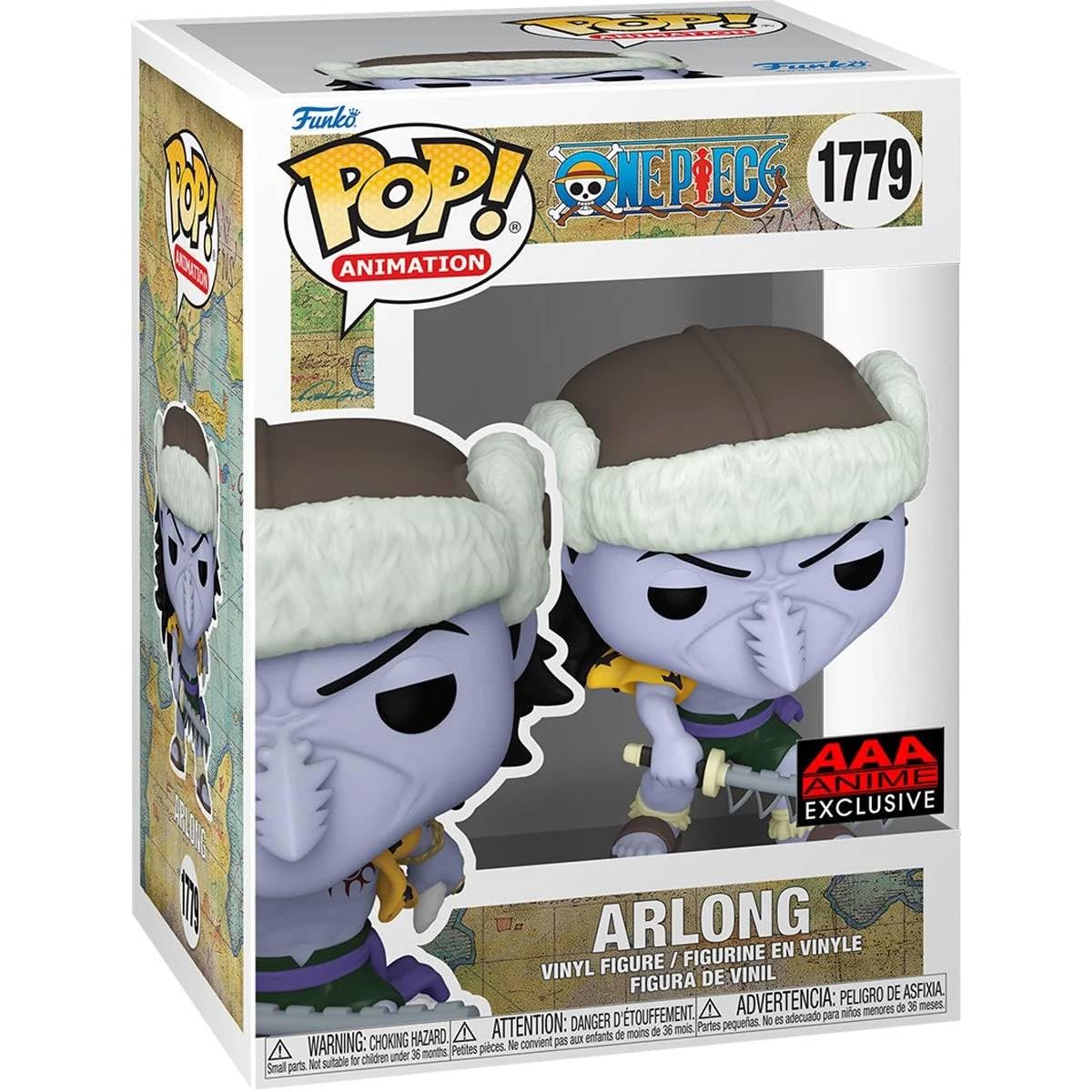 Funko Pop! One Piece Arlong Figure - AAA Anime Exclusive, Multicolor, Model 82761