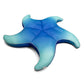 Big Joe Wavy Starfish No Inflation Needed Novelty Pool Float, Le Ombre Blue Double Sided Mesh, Quick Draining Fabric, 5 Feet Big
