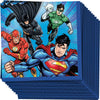 Unique Justice League Beverage Paper Napkins - 5 x 5, 16 Pcs