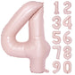 40 In Matte Pink Number Balloons Helium Foil Mylar Balloon Birthday Party Banquet Decoration Digital 4