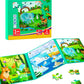 Magnetic Puzzles For Kids Ages 3-5, 3 In 1 Animal Magnet Jigsaw Puzzle Book For Toddlers, Car Airplane Road Trip Activities Toys