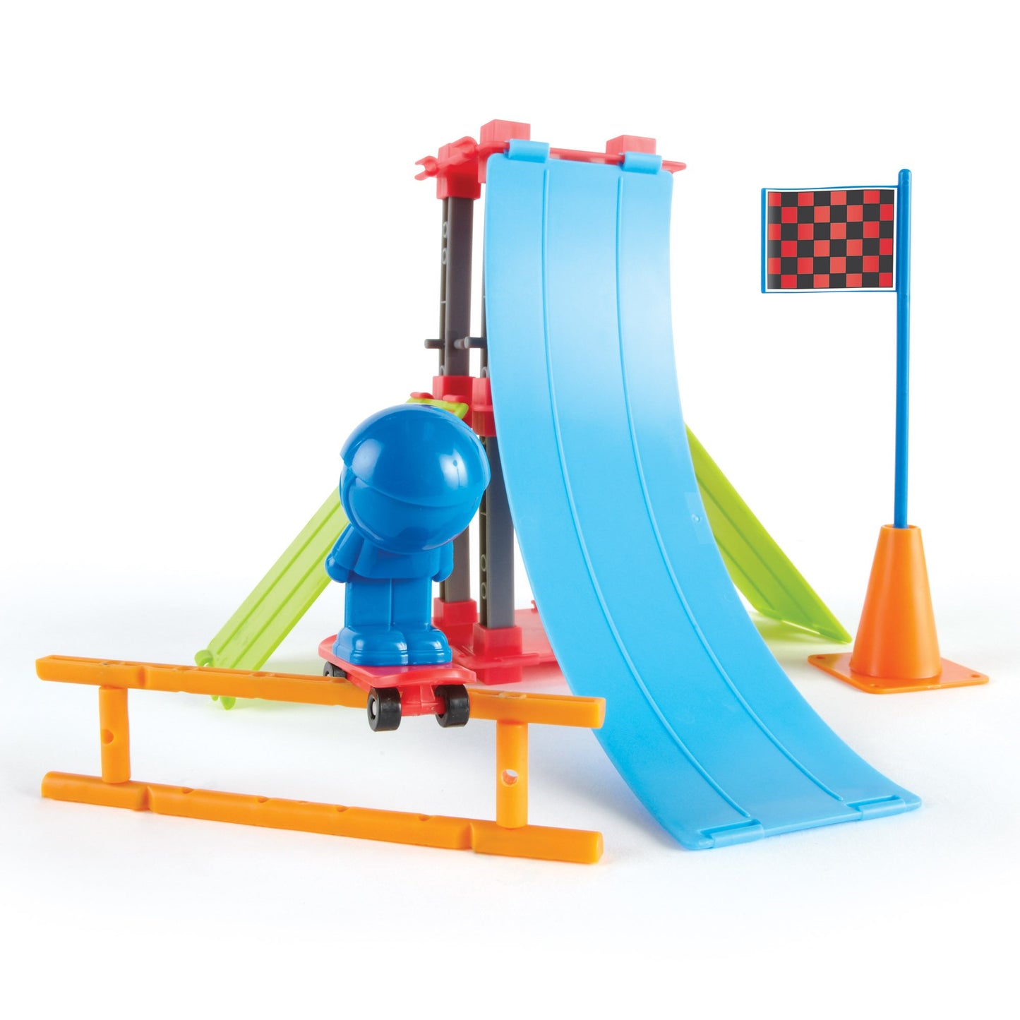 Learning Resources Skate Park Engineering & Design Building Set, Engineering Toy, Stem Toy, Science For Kids, Fun Science Toy, 43 Pieces, Ages 5+