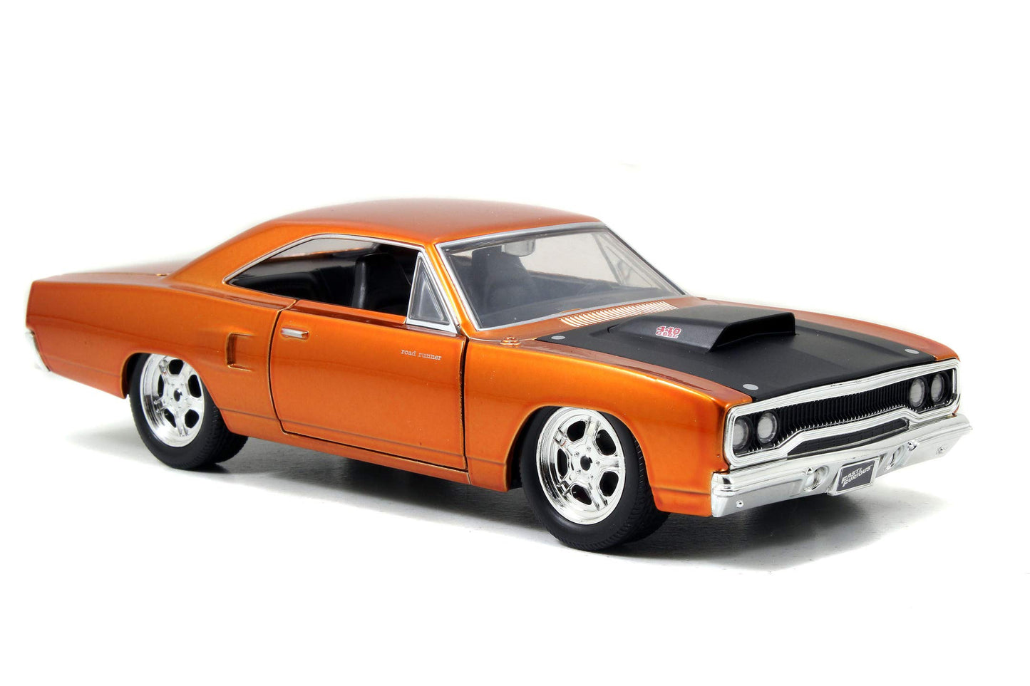 Dom's 1970 Plymouth Road Runner Copper with Black Hood ''Fast & Furious 7'' (2015) Movie 1/24 Diecast Model Car by Jada