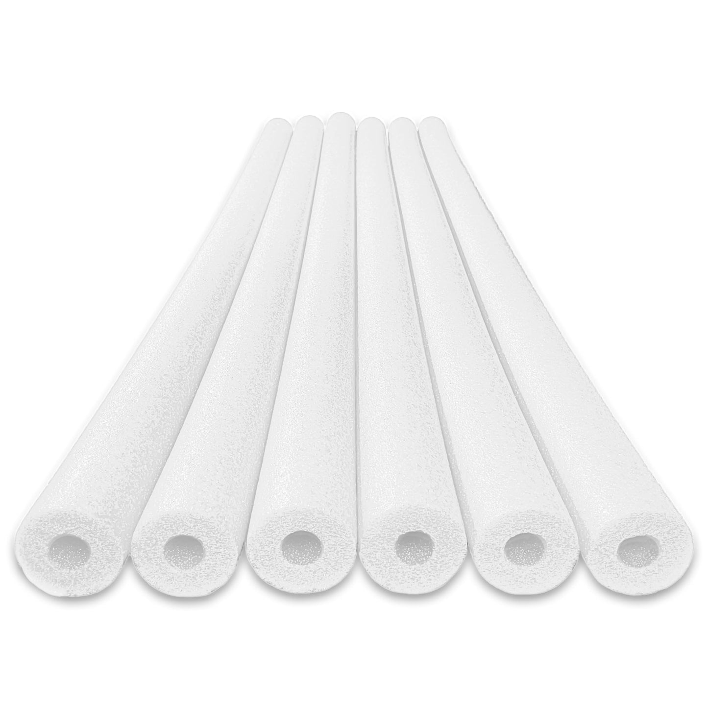 Oodles Of Noodles Deluxe Foam Pool Swim Noodles - 6 Pack White