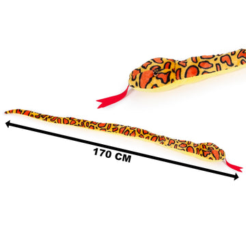 Toyland 170Cm (5.5Ft) Giant Two-Toned Plush Snake - 5 Assorted Designs - Children'S Soft Toys