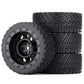 WONFAST 4PCS 65mm RC Rally Car Rubber Tires and Plastic Vintage Wheel Rims 12mm Hex Compatible with 1/10 RC On-Road Rally Racing