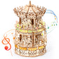 Miebely 3D Wooden Puzzles For Adults Led Carousel Music Box - Diy Crafts Model Building Kits For Teens Mechanical Model Stem Pro