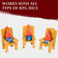 DnD Dice Jail - Time Out Chair & Dunce Hat - Punish Your Bad Dice in our Chair Of Shame - Accessories / Gift for Dungeons and Dr