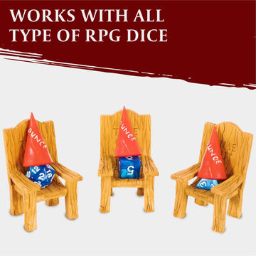 DnD Dice Jail - Time Out Chair & Dunce Hat - Punish Your Bad Dice in our Chair Of Shame - Accessories / Gift for Dungeons and Dr