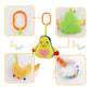 Kakiblin Baby Hanging Toys, 4 Pack Carseat Toys,Early Baby Cognitive Sensory Hanging Bassinet Toys,Soft Hanging Toys For Crib Stroller Baby Gym Mobile Plush Toys,Suitable For Babies 0-12 Months,Fruit