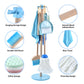Whoholl Wooden Toddler Cleaning Set, Blue Toys Montessori Toys For 3+ Years Old Boy, Housekeeping Play Set Includes Broom Mop Du