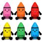 Arrowbash 6 Colors Crayon Plush Toy Classroom 7.87 Inches Crayon Decoration