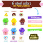 Butter Slime Making Kit Super Soft Non Sticky 6 Color Pack In Gift Box, Stretchy Scented Butter Slime Ice Cream Toy With Cake Ch