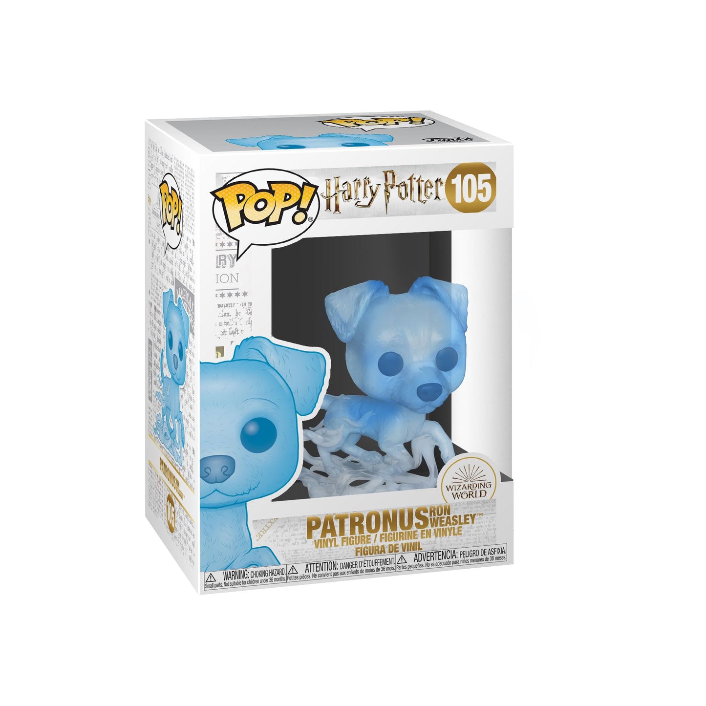 Funko POP! Harry Potter Patronus Ron Weasley Figure, 3.75" Vinyl, Multicolor, Model 46995