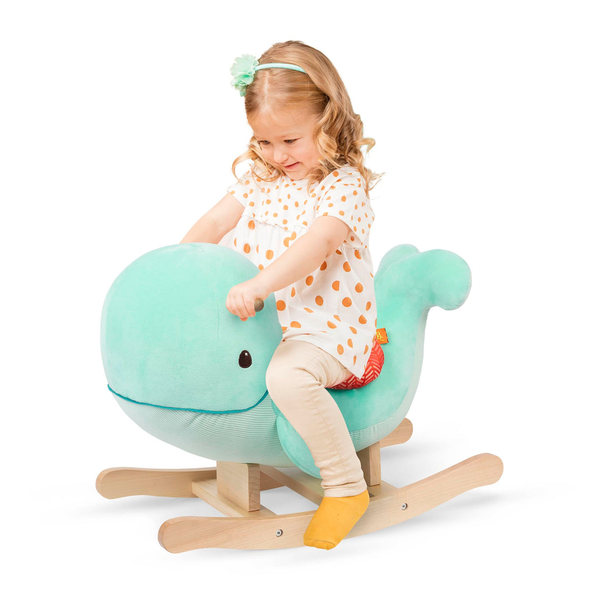Echo Valley Ride Rocker B. Toys- Whale Rocker - Echo- Whale Rocking Toy – Wooden Ride-On ...