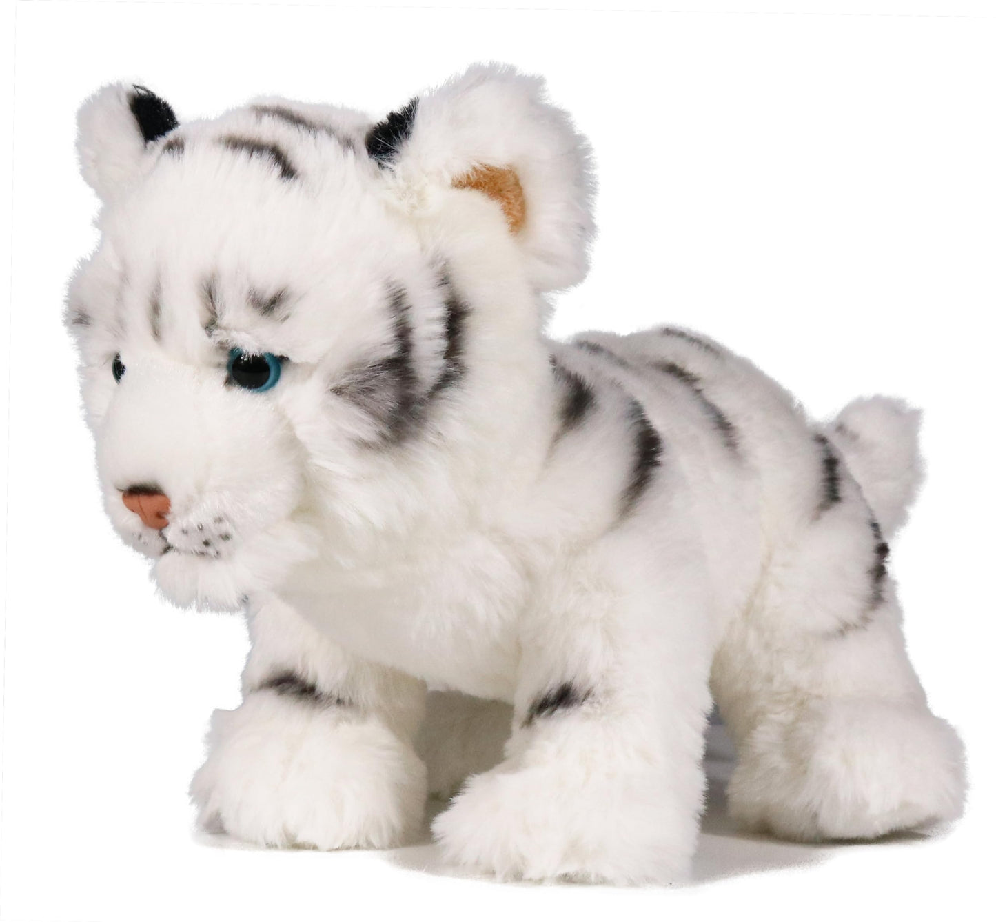 Ice King Bear Baby Tiger Stuffed Animal 10 Inches Cute Plush Toy (White)