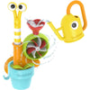 YOOKIDOO Water Snail - Baby Bath Toy Garden Theme - Bath and Shower Game - Watering Can, Snail, Flowers, Water Mill - Baby Gift 