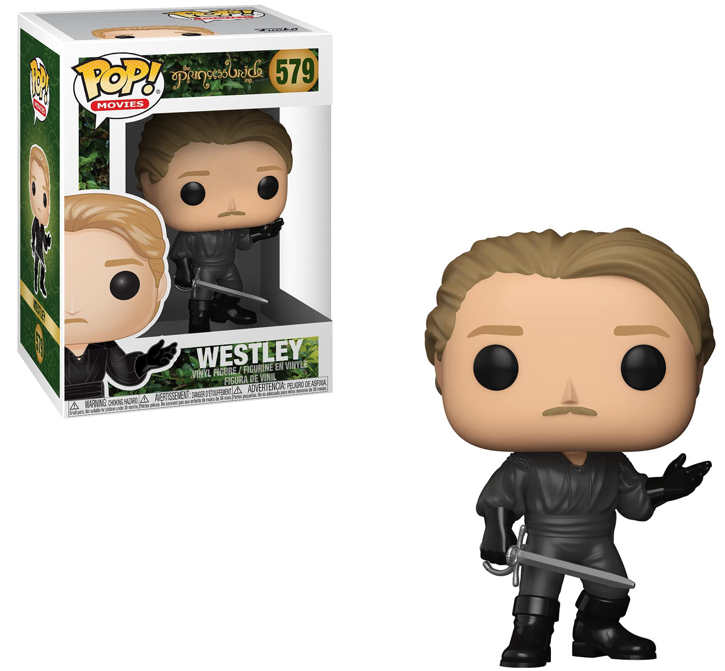 Funko Pop! Movies: The Princess Bride - Westley Vinyl Figure (Includes Compatible Pop Box Protector Case)
