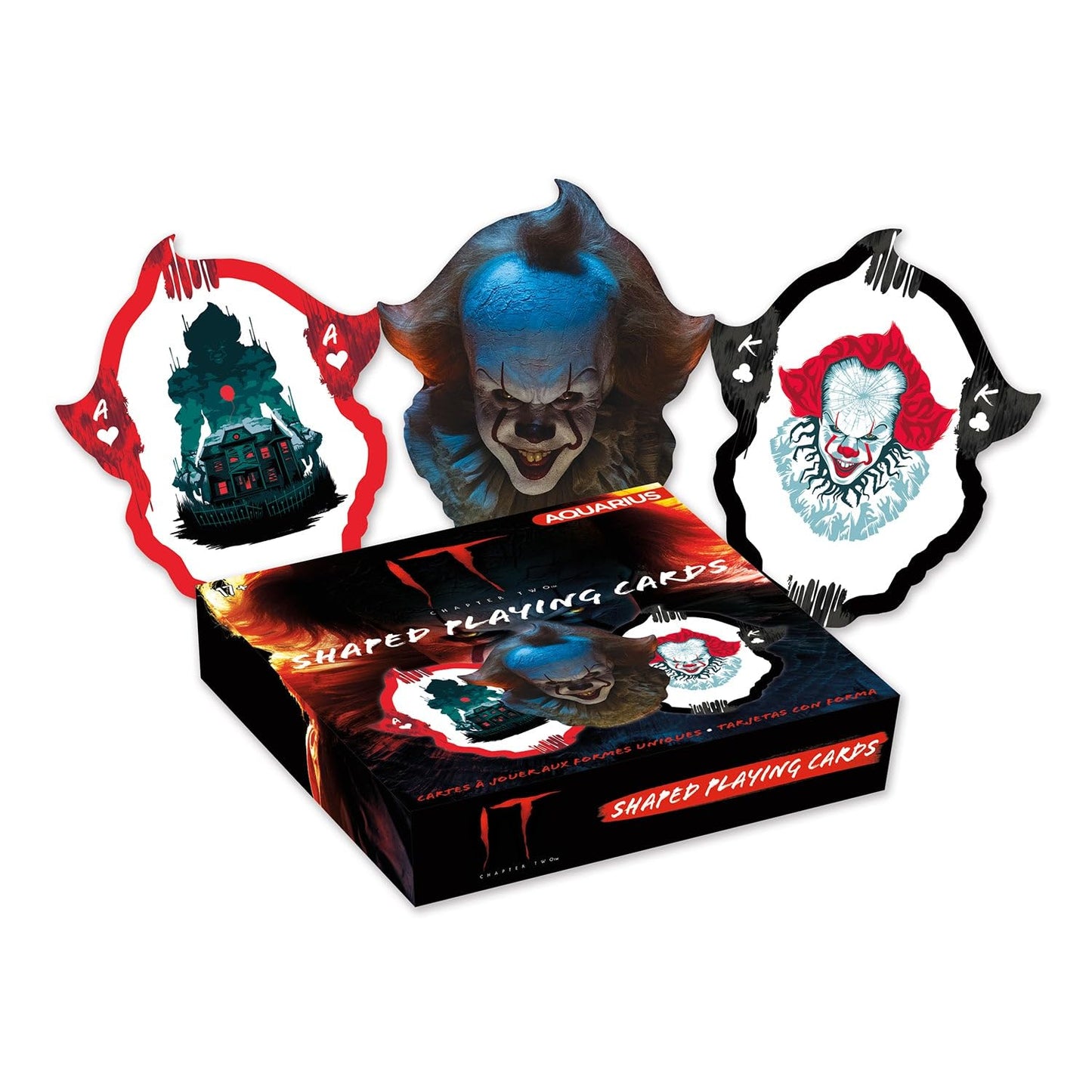 Aquarius It Chapter 2 Shaped Playing Cards - It Chapter 2 Themed Deck Of Cards For Your Favorite Card Games - Officially License