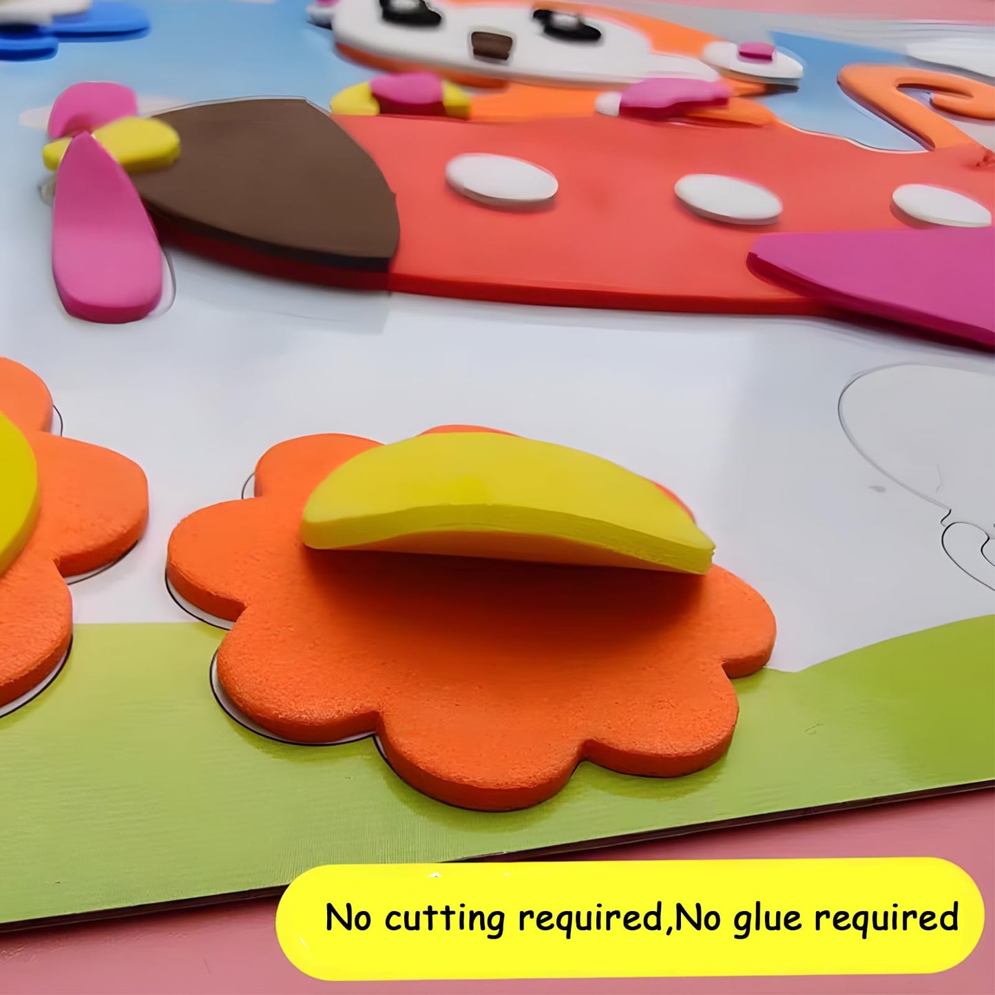 K# 20Pcs 3D Eva Foam Sticker Puzzle Game Diy Cartoon Animal Learning Education Toys For Children. Cultivate Kid'S Three-Dimensio