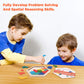 Vanmor Wooden Hexagon Tangram Puzzle - 3D Logic IQ Game, Basswood, 60 Challenges, STEM Educational Toy for Kids & Adults