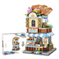 MEIEST Mini City Shop Street View Building Blocks Model Set Creative DIY Simulation Architecture Collection Particle Construction Building Bricks Toy for Kids mature-themed Home Decor (Bakery)