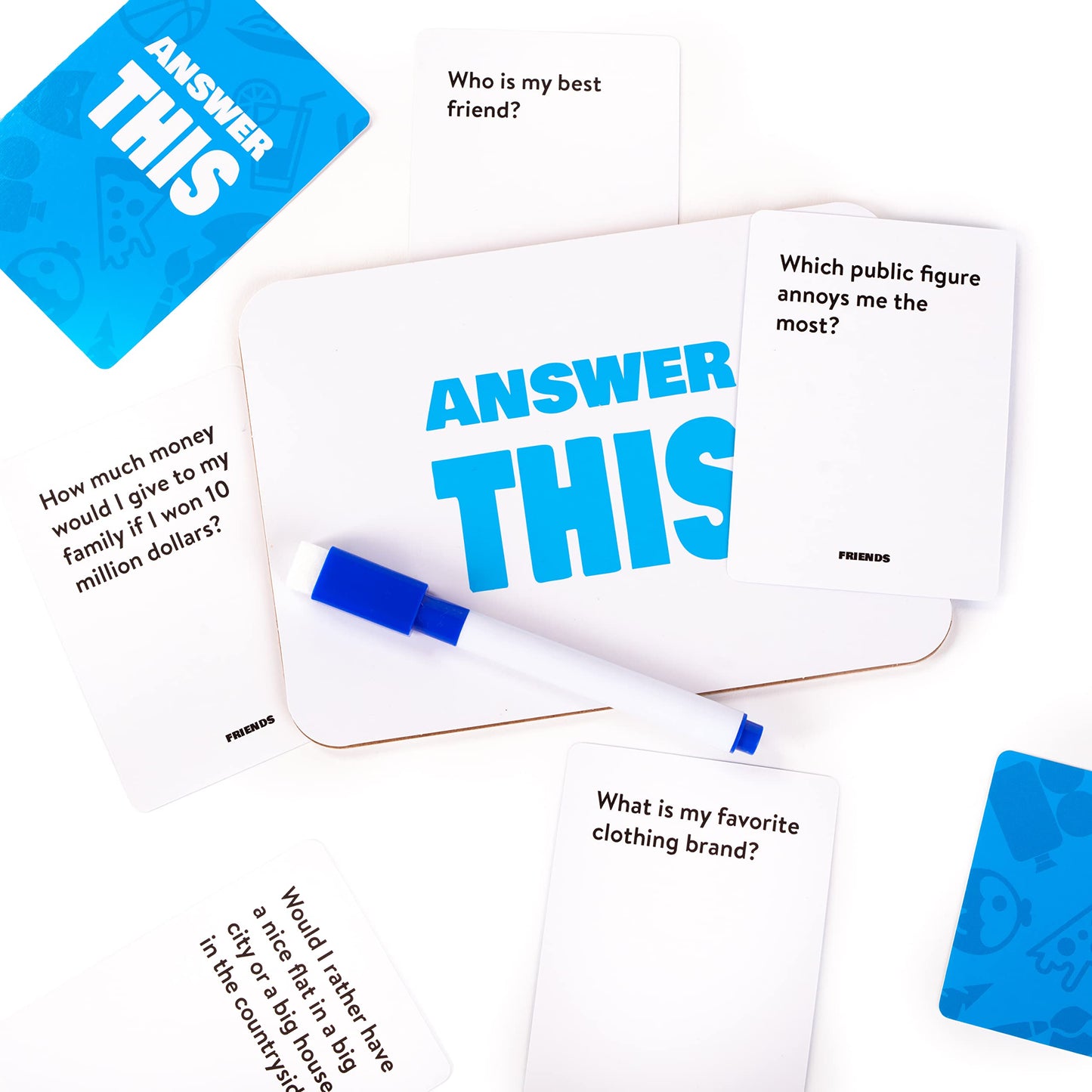 The World Game Answer This Card Game - Fun Family & Friends Party Game - Paper - ATF-2502-EN3 - Friends Color