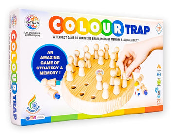 RatnaS Colour Trap Strategy & Memory Game For Kids, Memory Chess Game, Board Games Toys For Boys And Girls Age 3+