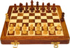 Palm Royal Handicrafts Wooden Handmade Foldable Magnetic Chess Board Set With Magnetic Piece And Extra Queens For 2 Players Kids