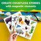 Quokka Travel Magnetic Puzzles For Toddlers 1-3 - 20+Pcs Fun Travel Game Toy For Kids Ages 3-5 - Strong Magnets For Car Activiti