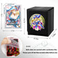 sabermaster 3D Deck Box for YGO MTG - Leather Storage for 110 Cards, 38.45 cu in, Dark Magician Girl Design
