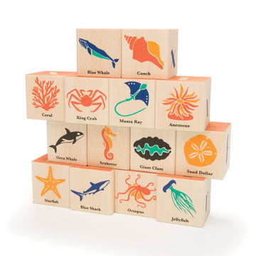 Uncle Goose Ocean Blocks - Made In The Usa