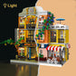 Enjbrick Flowers City Jazz Club Building Sets For Adutls, Architecture House Building Kit For Boys And Girls 8-14 Years 1683 Pcs