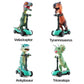 DINOBROS Dinosaur Scooter Toys Pull Back Cars Mini Finger Kick Scooters Boy Toy Age 3 4 5 6, Dino Gift Sets for Kids 4-Pack
