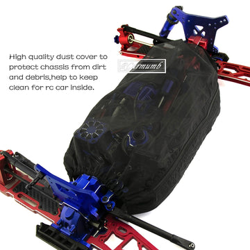 RCarmumb Chassis Guard Dirt Dust Resist Cover for 1/8 Sledge Monster Truck #95076-4,RC Car Chassis Dust Cover, Mesh Cover, Water