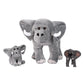 Randimals Randimini Collection Elarilla - Elephant And Gorilla Floppy Plush Bean Filled Toy 6.5   , Soft & Huggable, Premium Qua