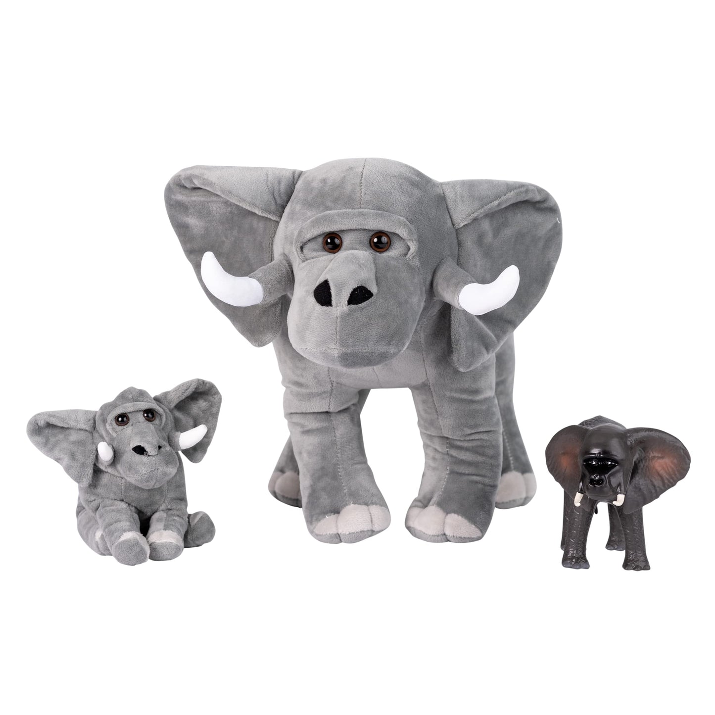 Randimals Randimini Collection Elarilla - Elephant And Gorilla Floppy Plush Bean Filled Toy 6.5   , Soft & Huggable, Premium Qua