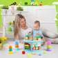 Vomocent Wooden Activity Cube For 1 Year Old Kids, Educational Learning Bead Maze For Toddler Age 1-3, Developmental Montessori Toys For 12-36 Months Boys Girls Gift