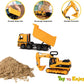 Toy To Enjoy Construction Toy Set - Excavator & Dump Truck, Moveable Claw, Yellow, Model 796752031743