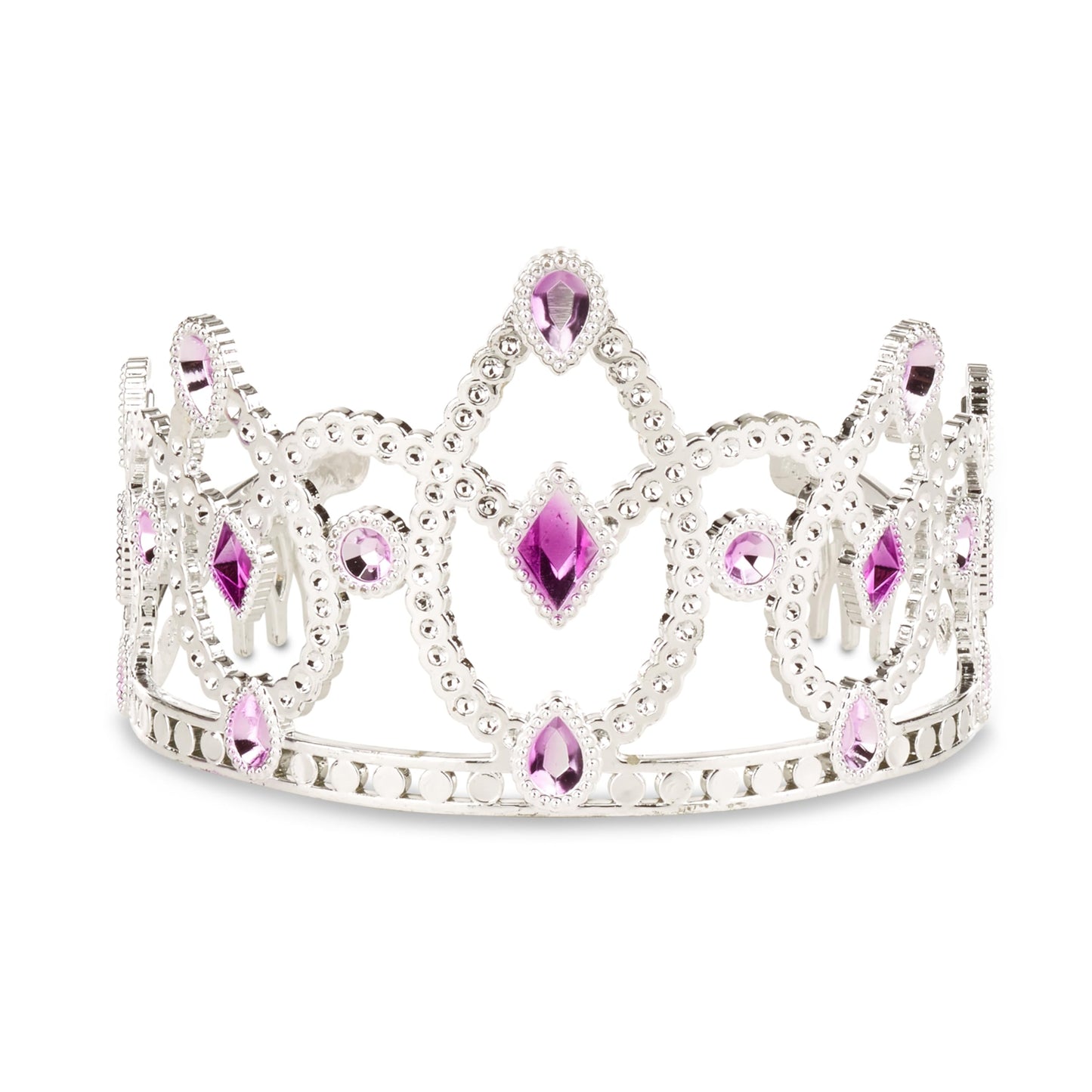Melissa & Doug Dress-Up Tiaras For Costume Role Play (4 Pcs),Pink, Purple, Silver, Gold