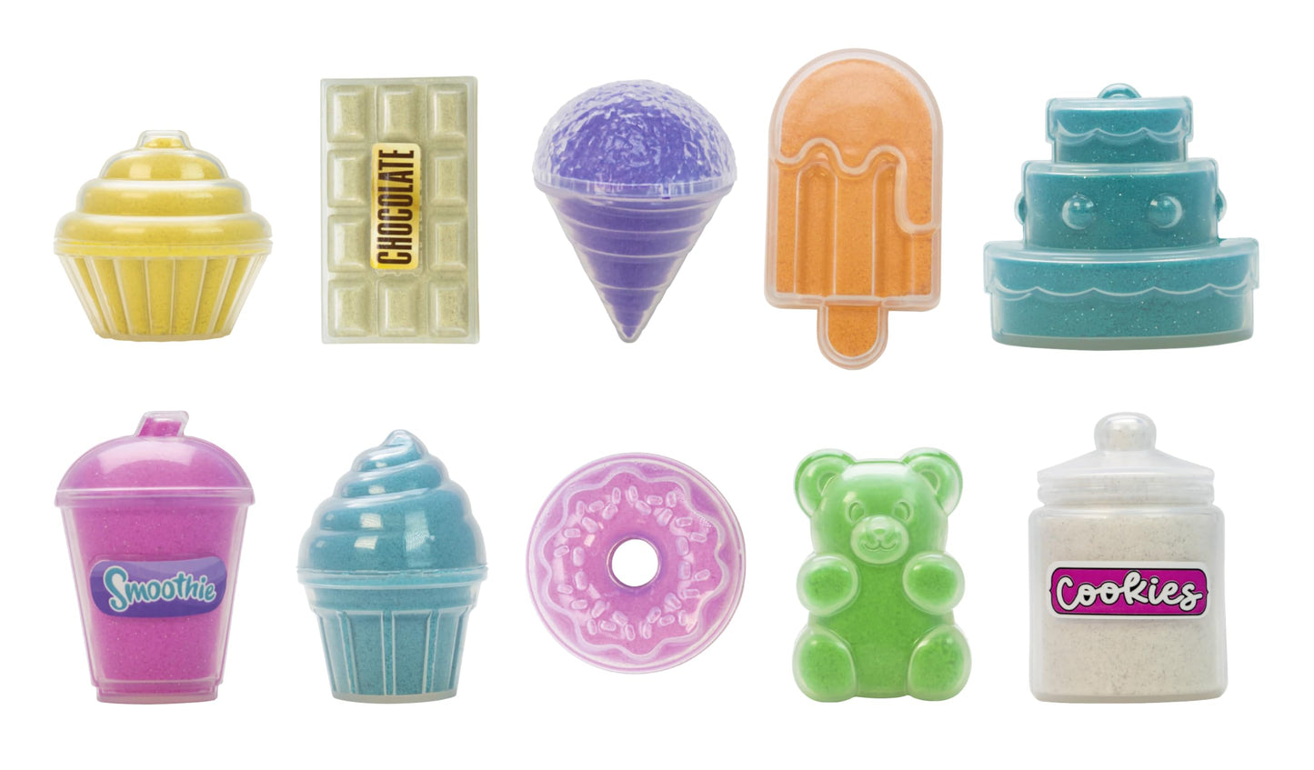 CRA-Z-Sand Sweet Treats Mini Mania 10 Piece Multicolor Mini Grocery Sand Set, Ages 6 and up
