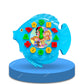 Highroof Fish Time Teaching Toy  Learning Clock Montessori Educational Toy For Kids, Toddlers Ages 3+ Matching Puzzle Shape Sor