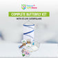 Nature Gifts Live Butterfly Kit - School-Sized Educational Experience With 32 Painted Lady Caterpillars - Pop-Up Cage, And Compr