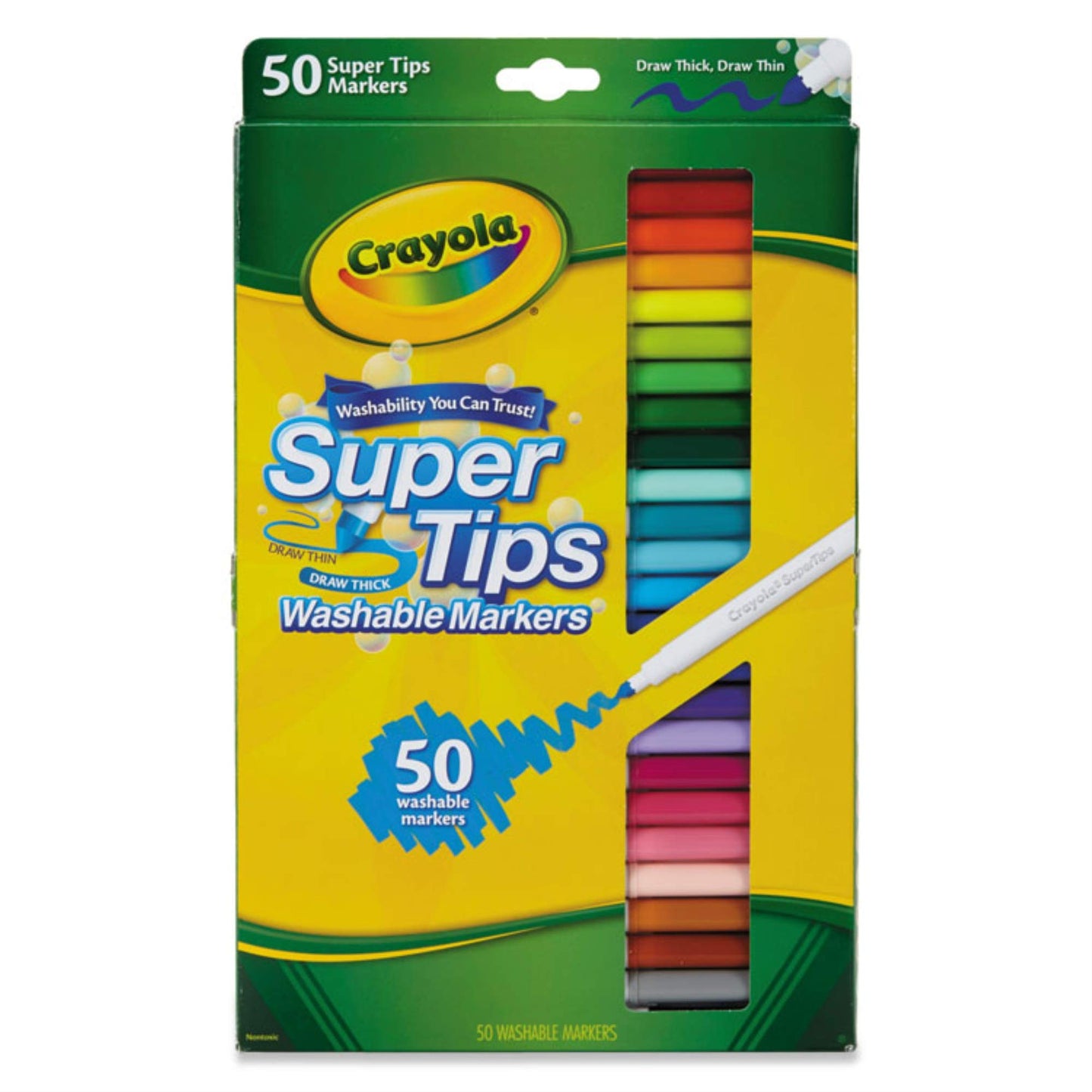 Crayola - 58-5050-E-000 - Loisir Cr  atif - 50 Feutres Lavables  Dessiner