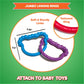 Kids Korner Baby Rings Toy Links Educational Toys - Link Toys, Teething Toys, Infant Toys, Baby Accessories, Stroller Toys, Car