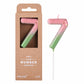 PHD CAKE 2.76 Inch Classical Pink Green Gold 7 Number Birthday Candles, Gold Number Candles, Cake Number Candles, Party Celebrat