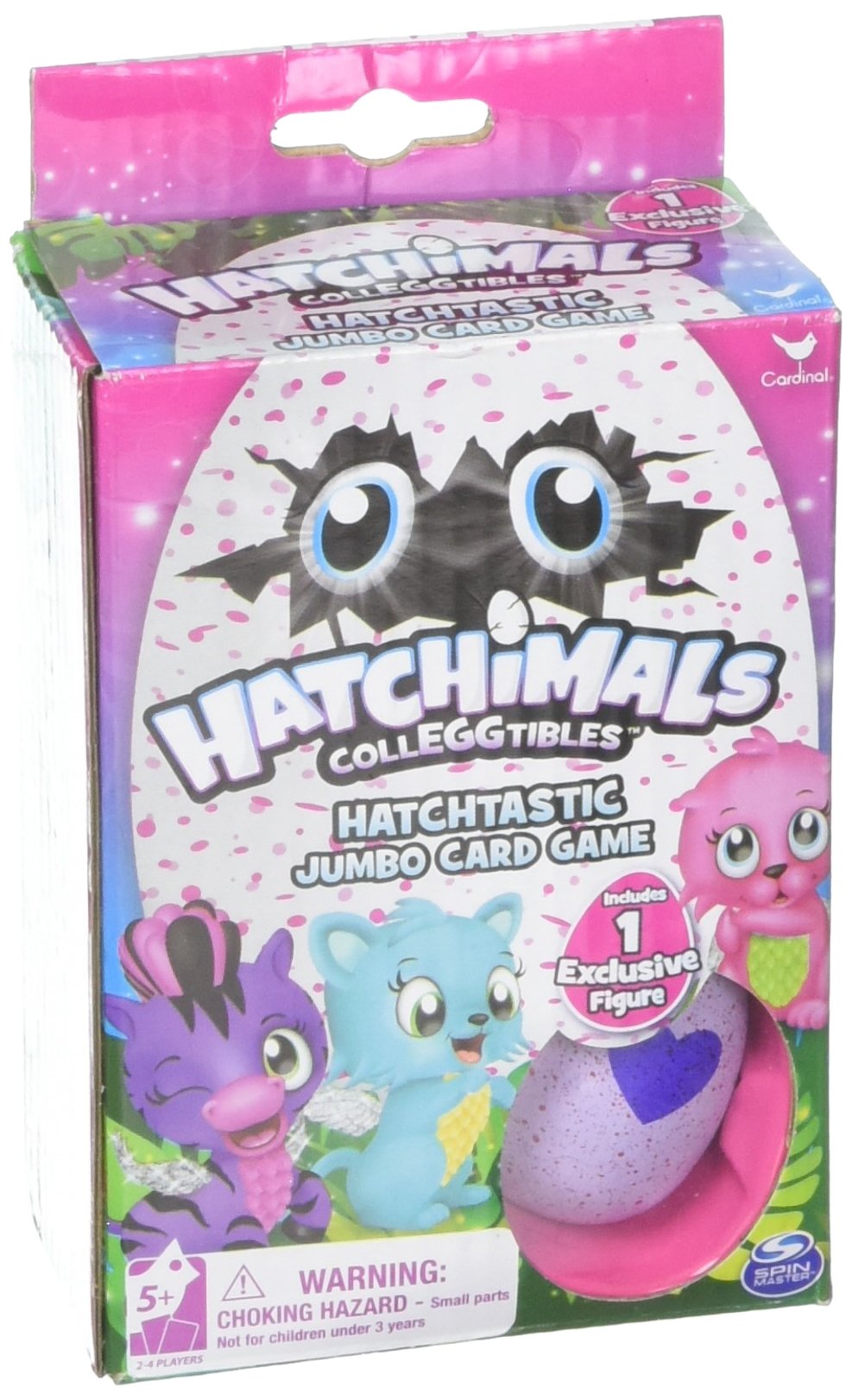 Hatchimals Colleggtibles Jumbo Card Game W/ 1 Exclusive Figure Egg