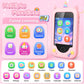 Gocina Kids Smartphone Toys, Toddler Phone with Camera, Music, Games & 32GB Card, Christmas Birthday Gift Play Phone for Girls A