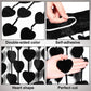 2 Pack Gothic Black Heart Curtains Black Valentines Day Decor Goth Birthday Decorations Tinsel Foil Fringe Curtains Backdrop for