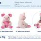 Hugimals Harper The Pig 4.5 Lb Heavy Cute Weighted Comfort Plush Large Unscented Self Care Stuffed Animal For All Ages - Kids, Teens And Adults